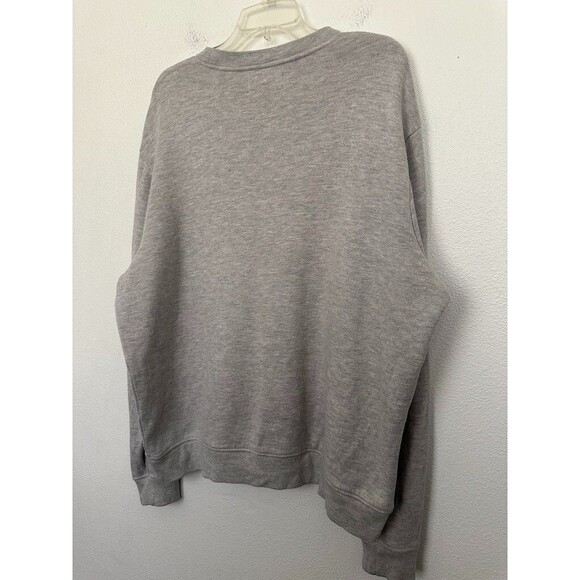 AllSaints Cordum Crewneck Sweatshirt Gray Cotton Blend Fleece Basic Men's Medium - Picture 9 of 10